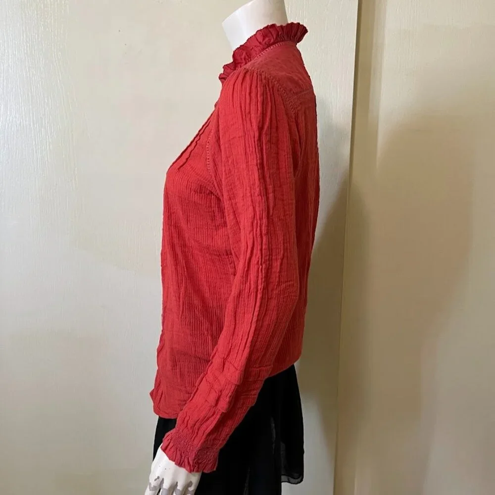 Faherty Willa Shirt Medium - Picture 3 of 5